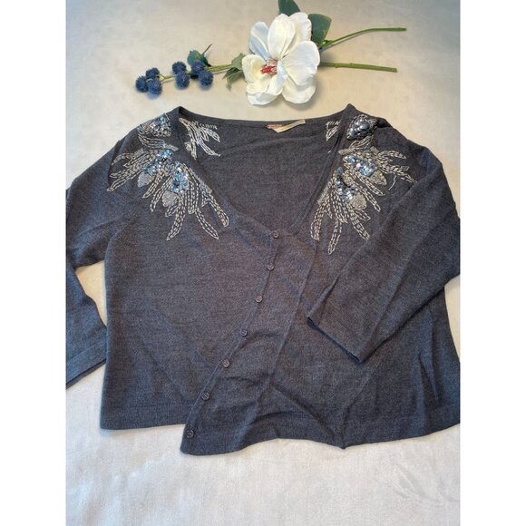 Free People Whimsigoth Cardigan Whimsygoth Design Knit Womens Y2K Size M - Picture 1 of 10